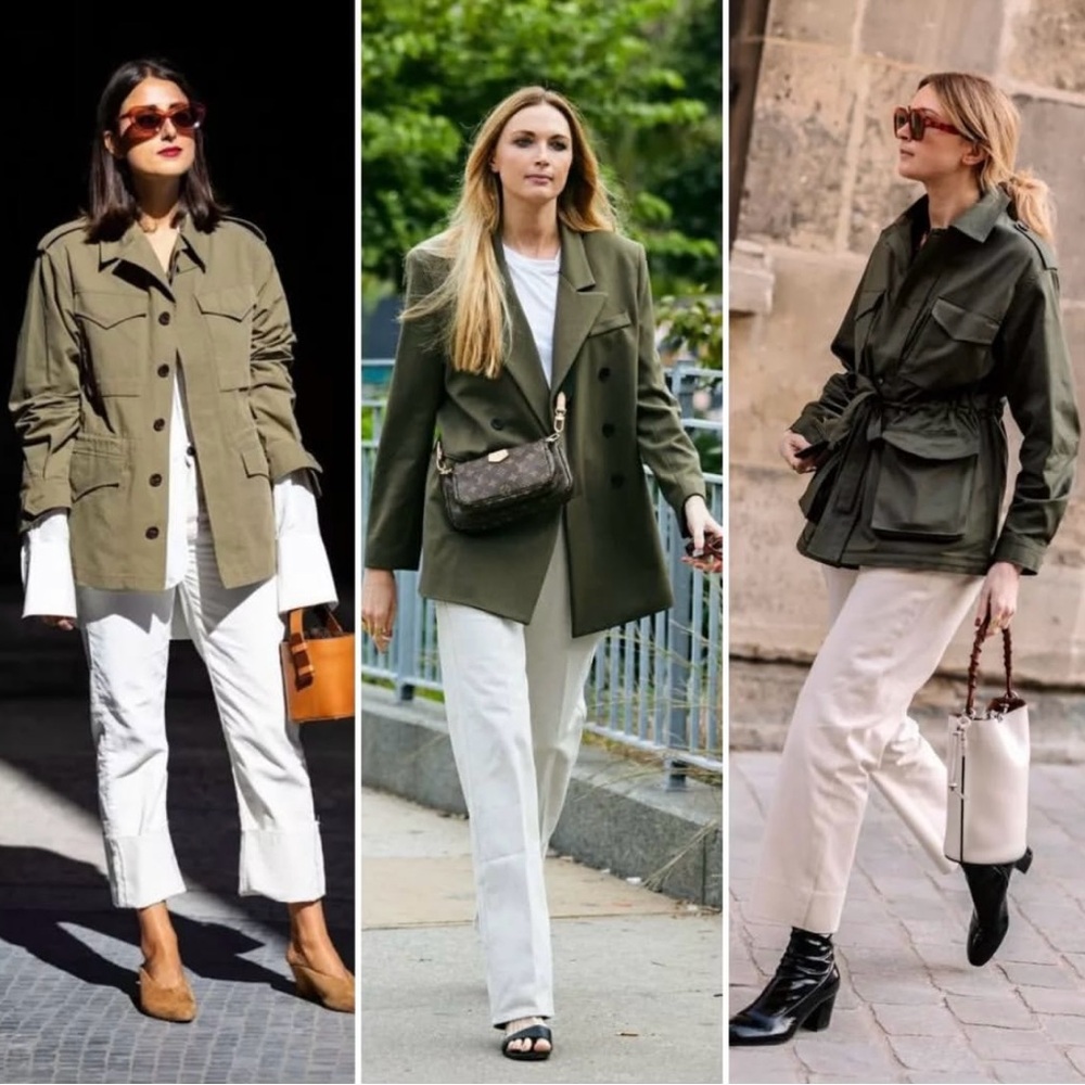 Women’s Olive Utility Canvas Jacket Size S 100% Cotton - Picture 9 of 10